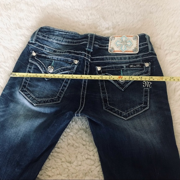 Miss Me Signature Cuffed Skinny Stretchy Women’s Jeans size 27 - Picture 9 of 12